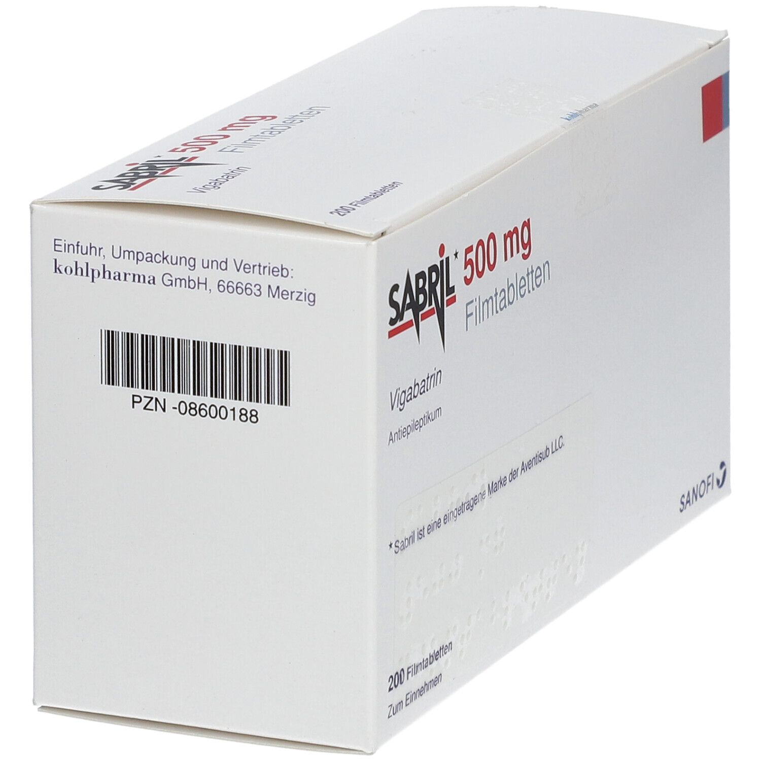 Sabril 500 mg Filmtabletten 200 St