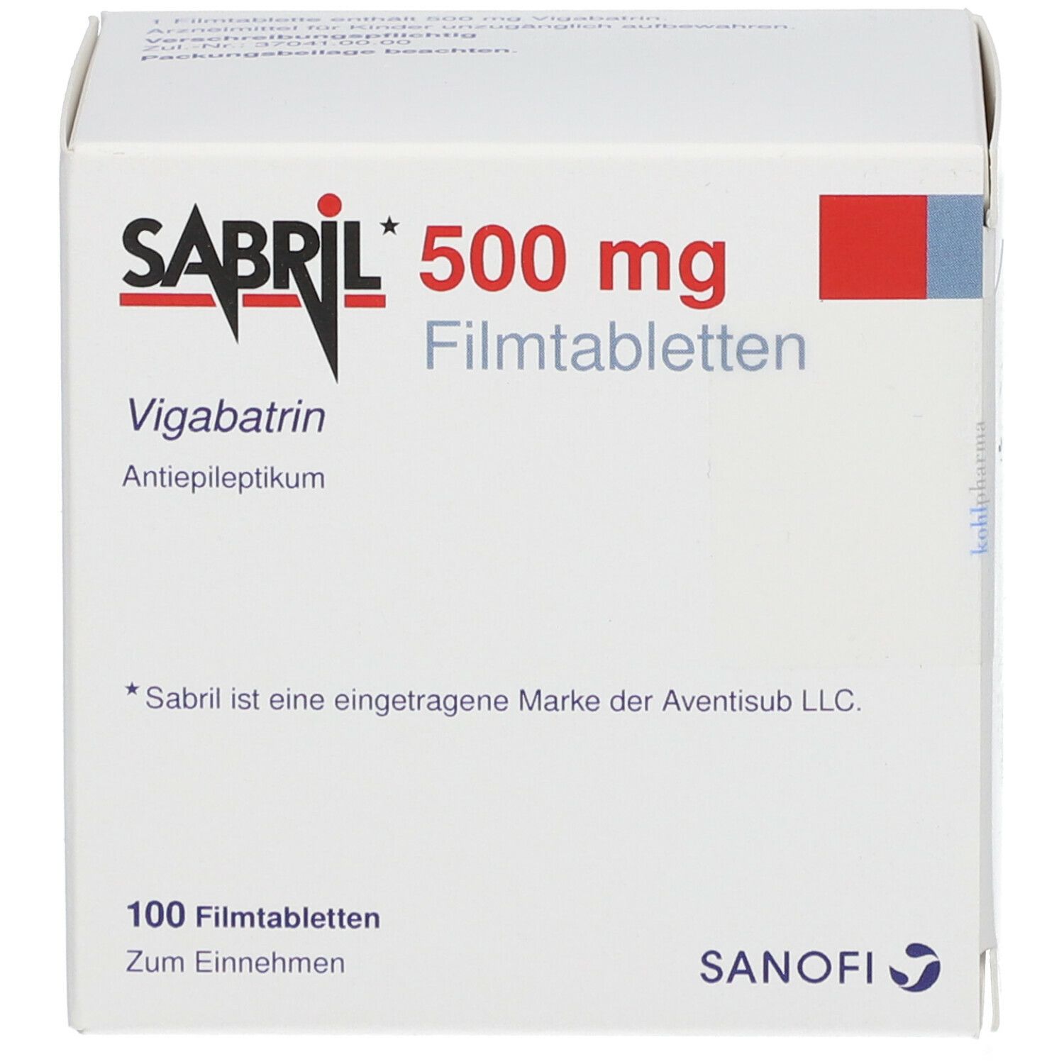 SABRIL 500 mg Filmtabletten