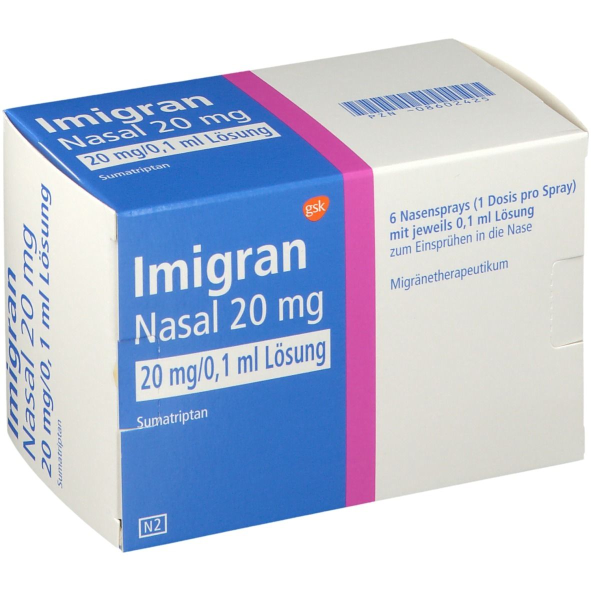 Imigran Nasal 20 Mg 6 St Mit Dem E Rezept Kaufen Shop Apotheke
