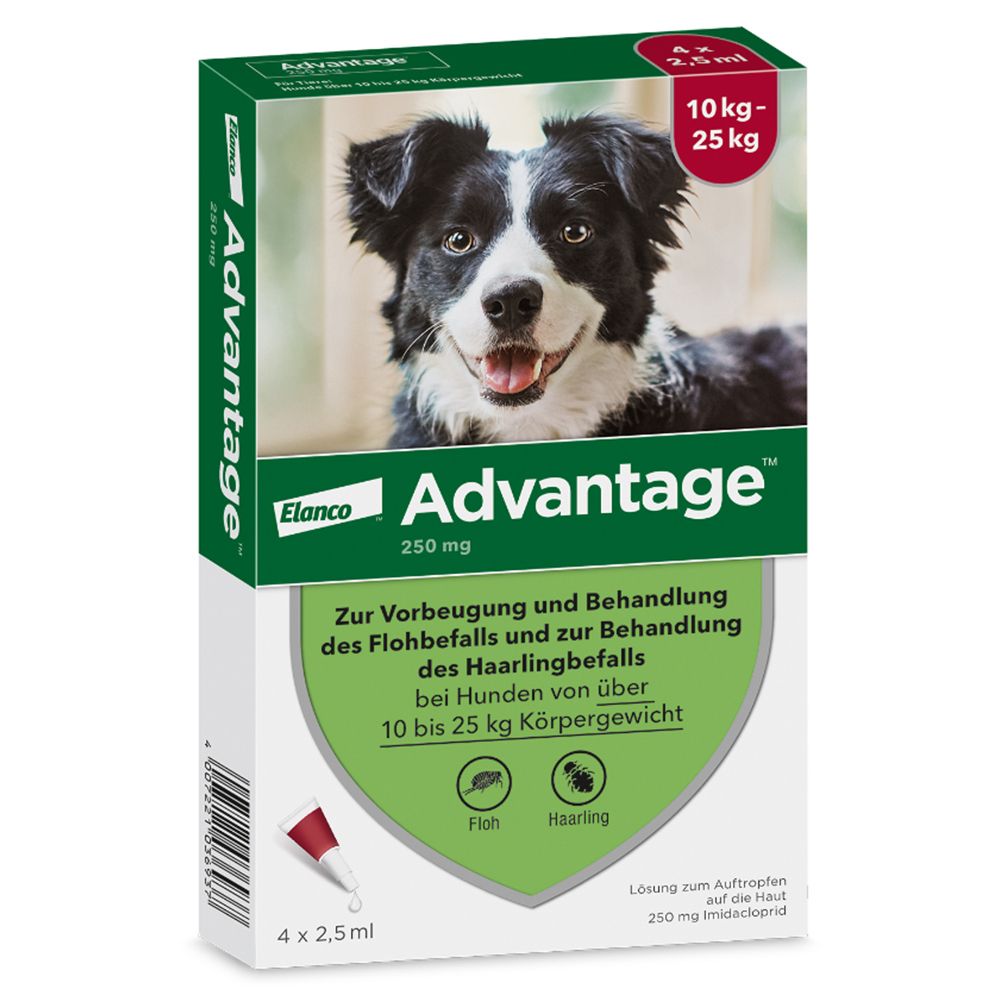 Advantage® 250 mg Spot-On für Hunde 10 - 25 kg