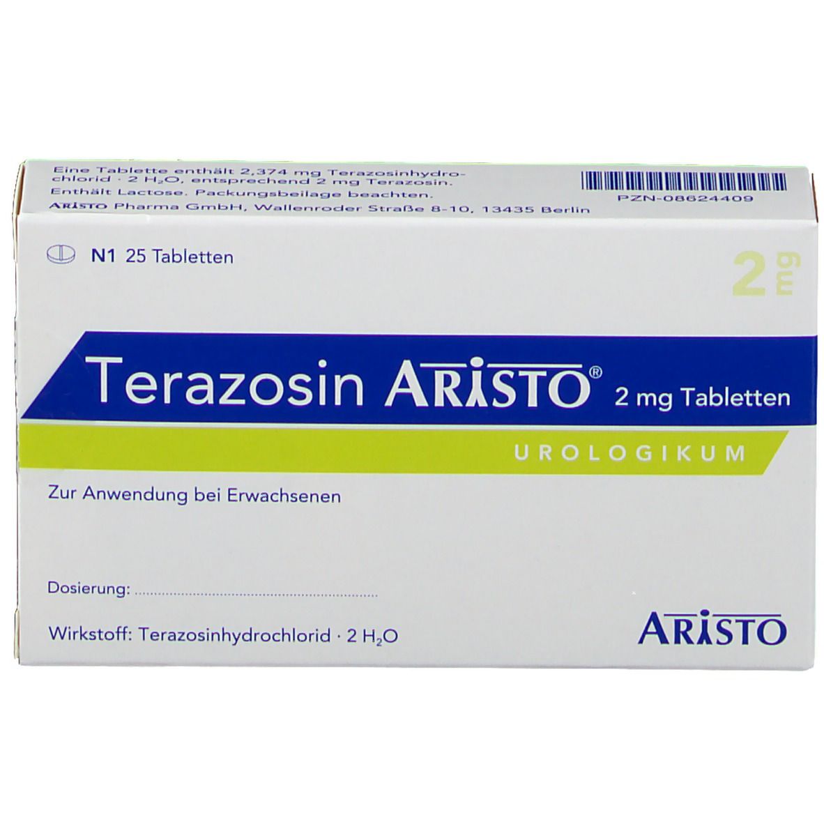 Terazosin Aristo® 2 mg