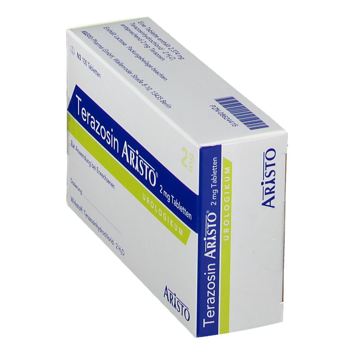 Terazosin Aristo 2 mg Tabletten 100 St