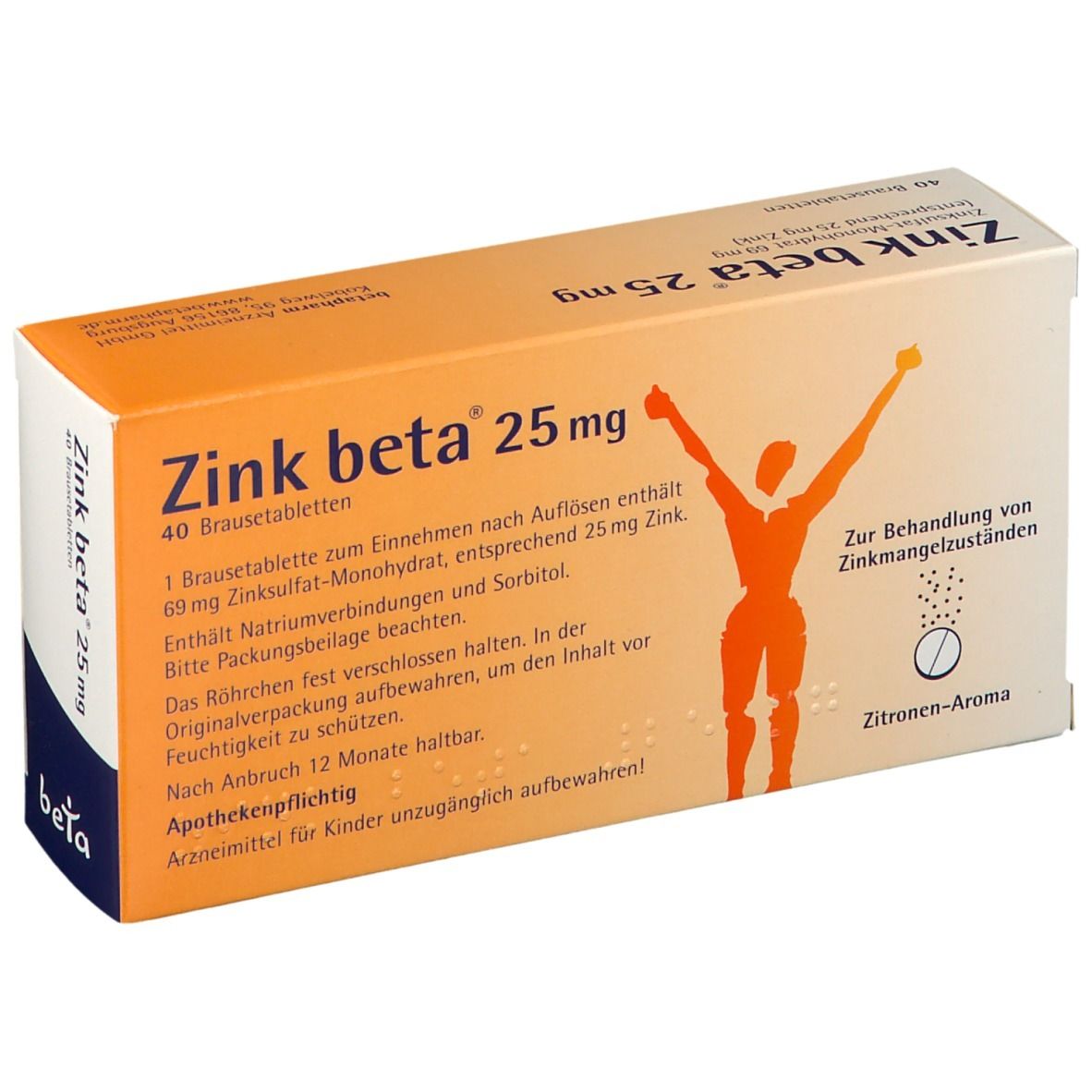 Zink beta® 25 Brausetabletten