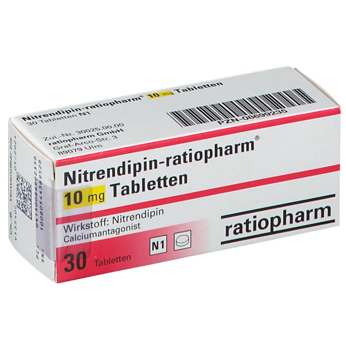 Nitrendipin-ratiopharm® 10 mg
