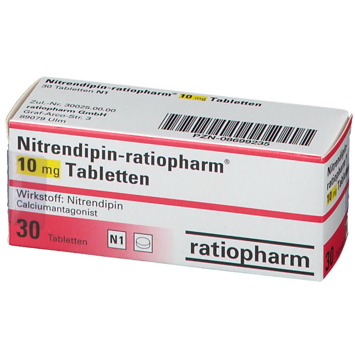 Nitrendipin-ratiopharm® 10 mg