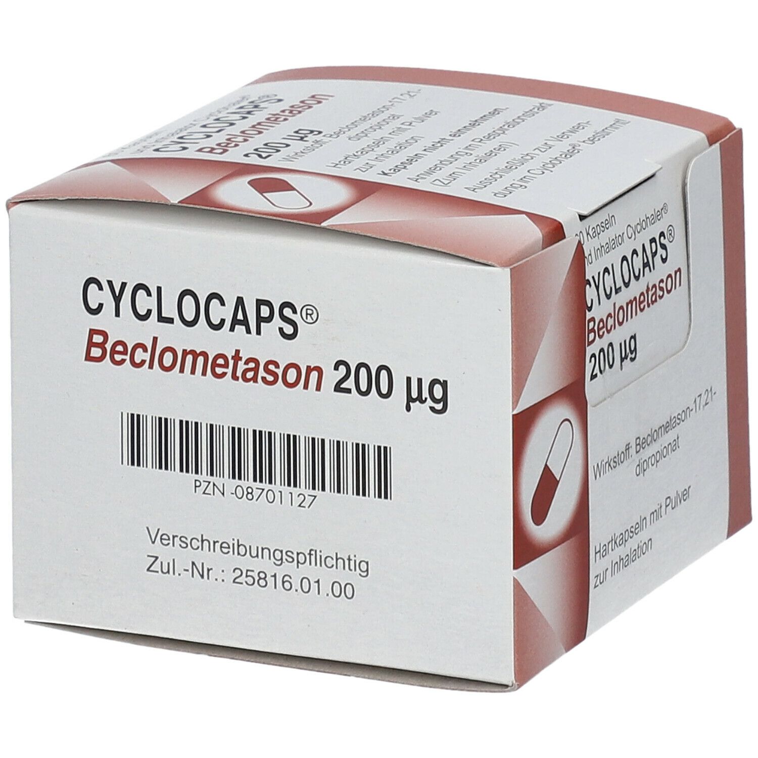 Cyclocaps Beclometason 200ug Inh.Kaps.+Cycloh.