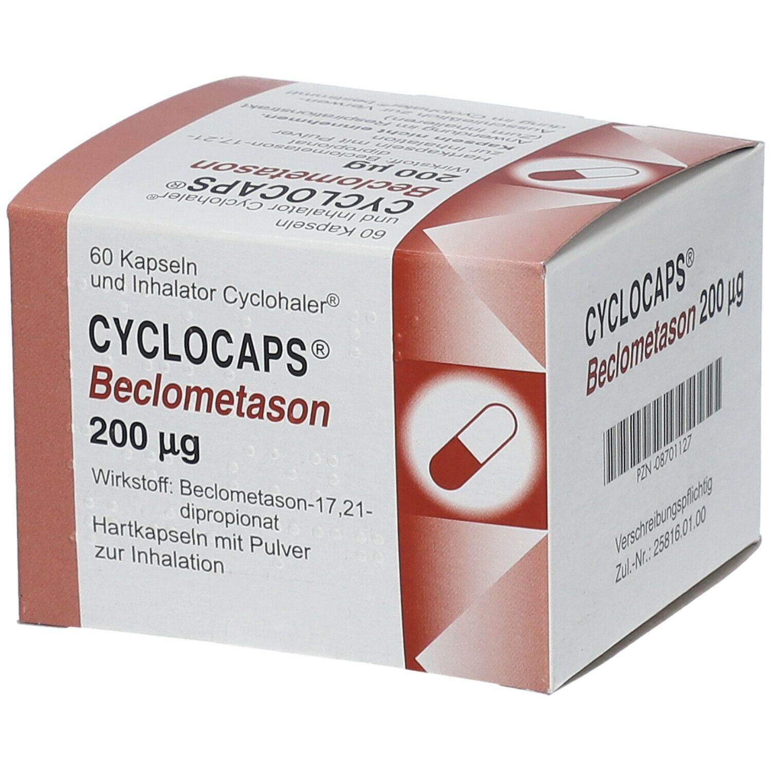 Cyclocaps Beclometason 200ug Inh.Kaps.+Cycloh.