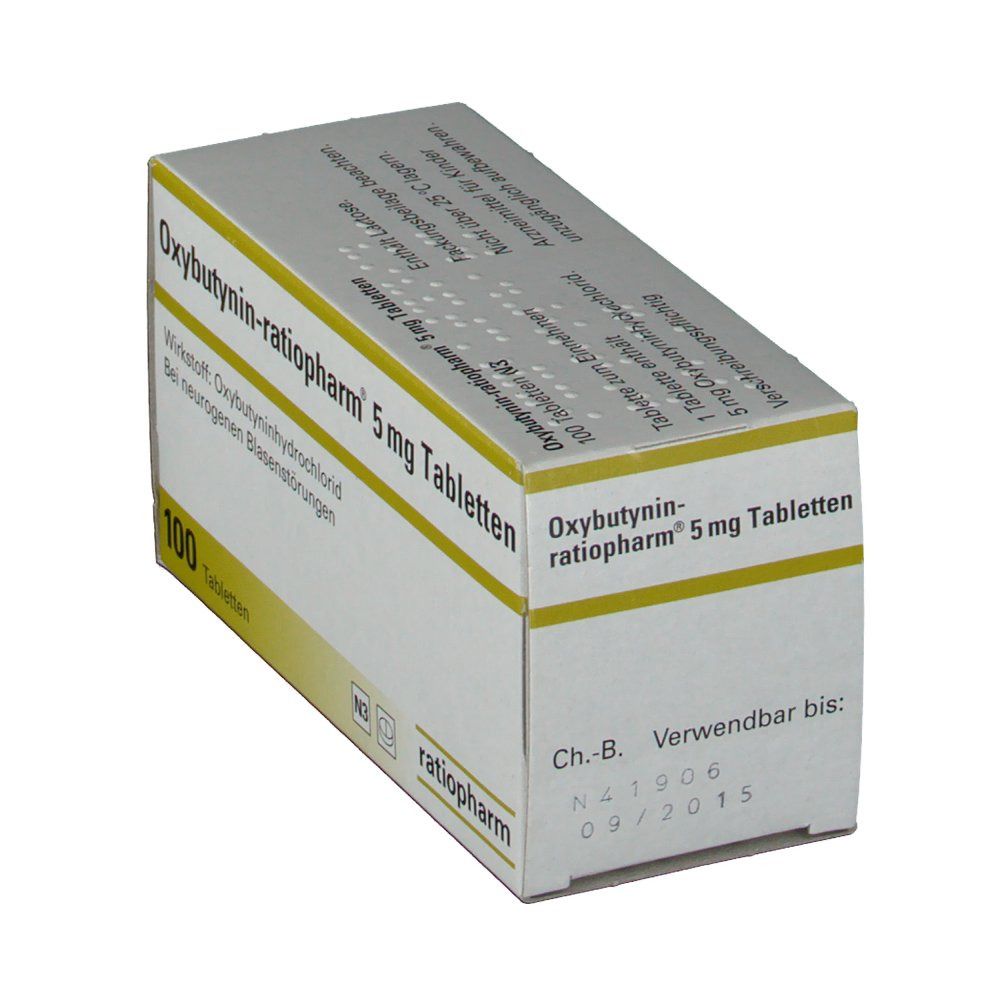 OXYBUTYNIN-ratiopharm 5 mg Tabletten 100 St