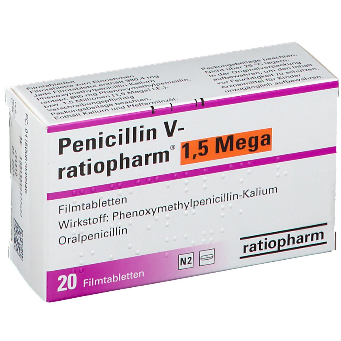 V 5 mega nebenwirkungen 1 penicillin stada Penicillin V