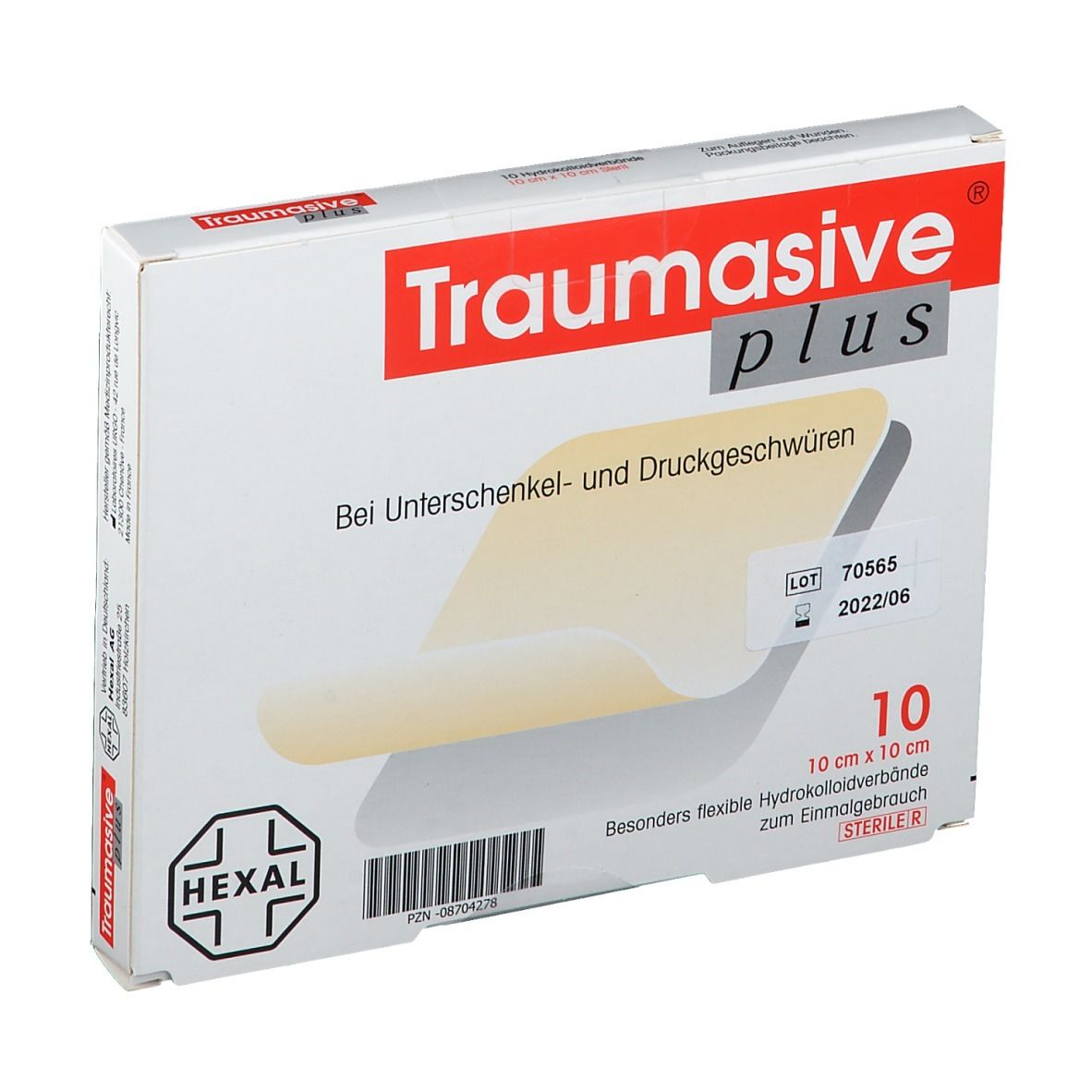 Traumasive® plus 10 x 10 cm Hydrokolloidverband