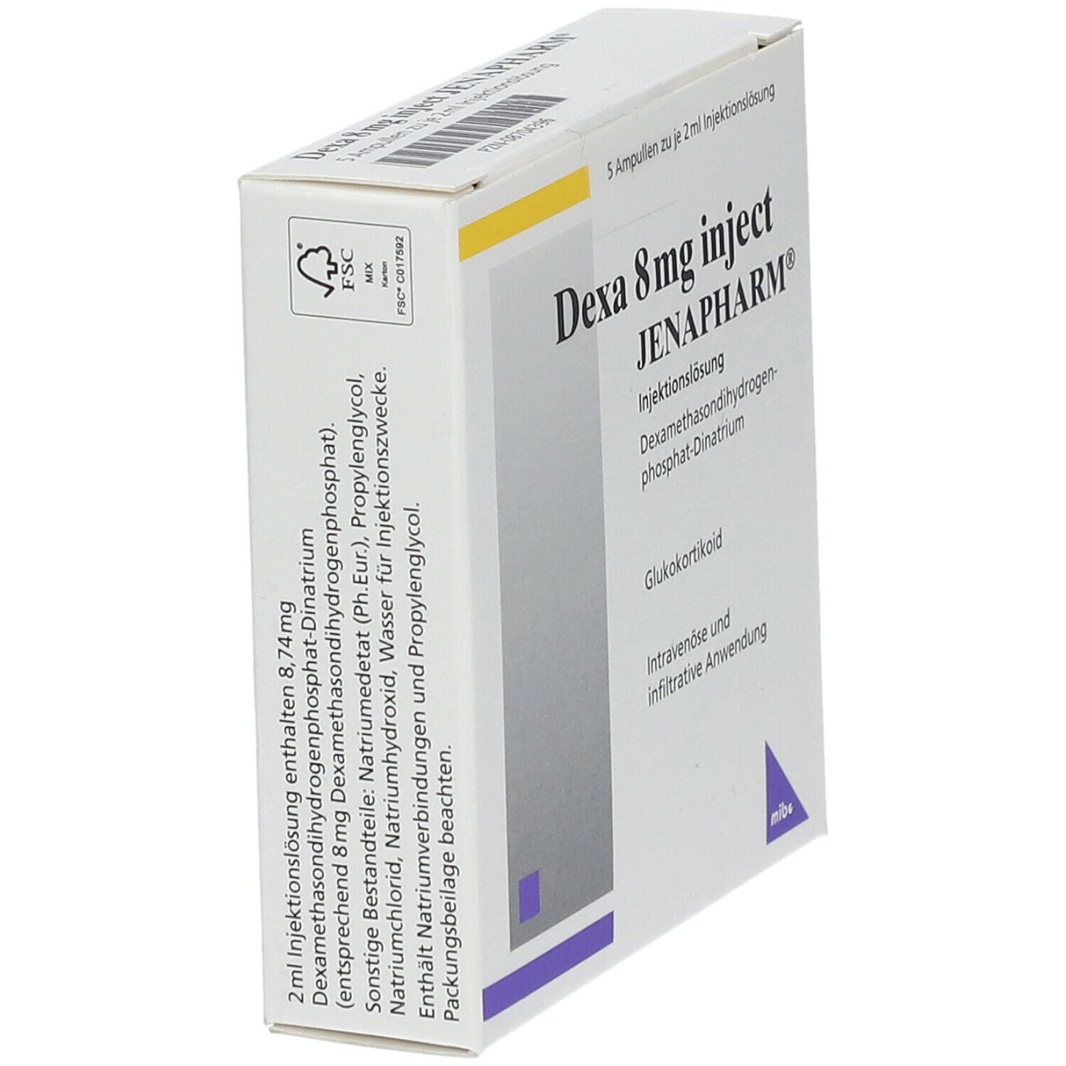 Dexa 8 mg inject Jenapharm Inj.-Lösung Amp. 5x2 ml Injektionslösung