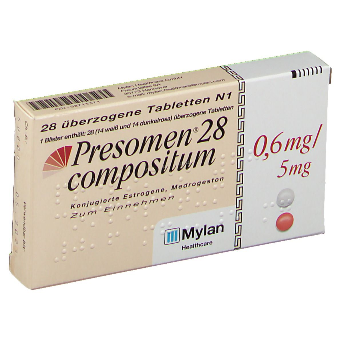 Presomen® 28 compositum 0,6 mg/5 mg