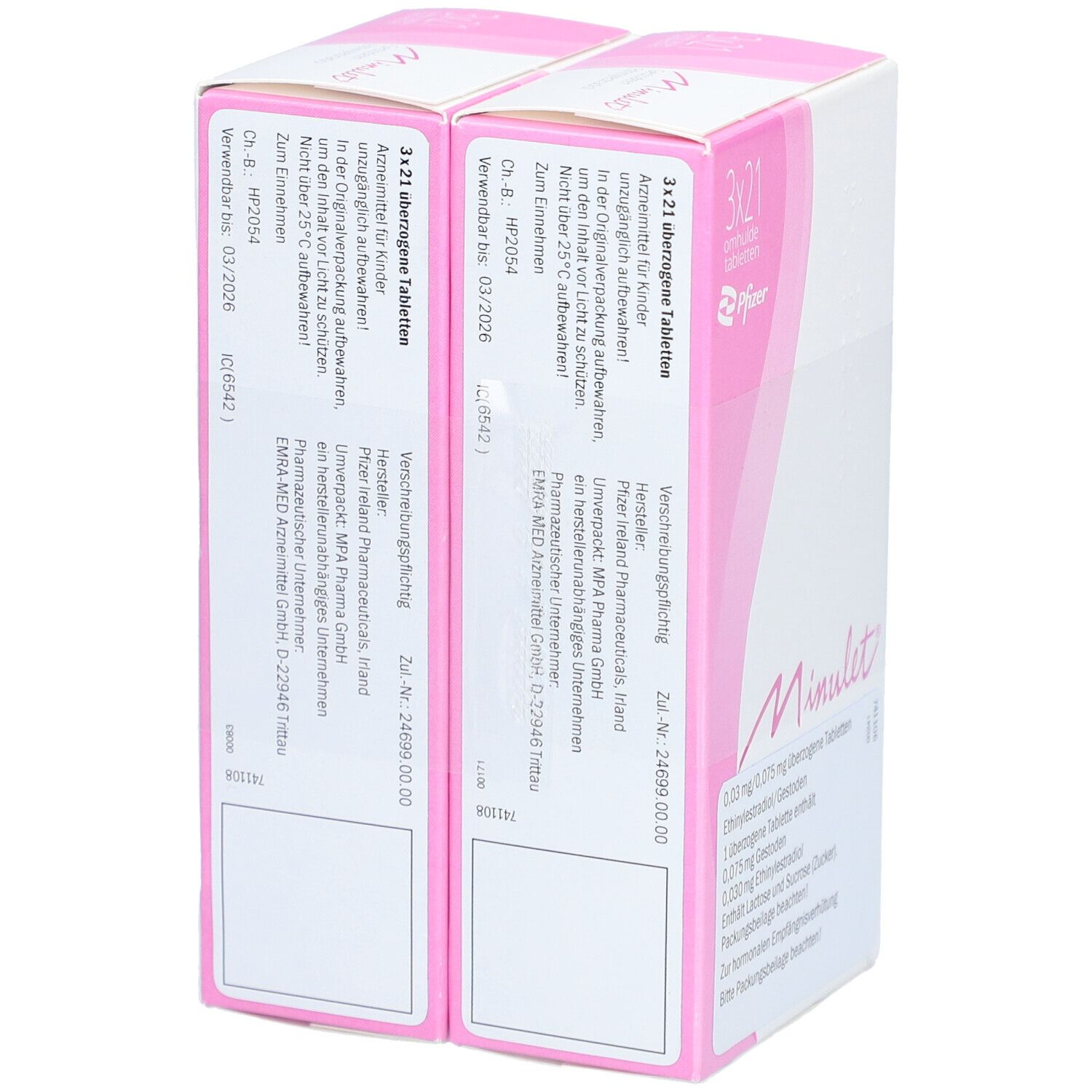 Minulet überzogene Tabletten 6x21 St Überzogene