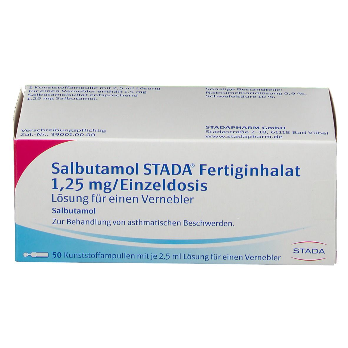 Salbutamol STADA® Fertiginhalat 1,25 mg/Einzeldosis