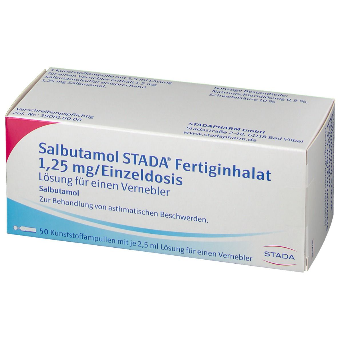 Salbutamol STADA® Fertiginhalat 1,25 mg/Einzeldosis
