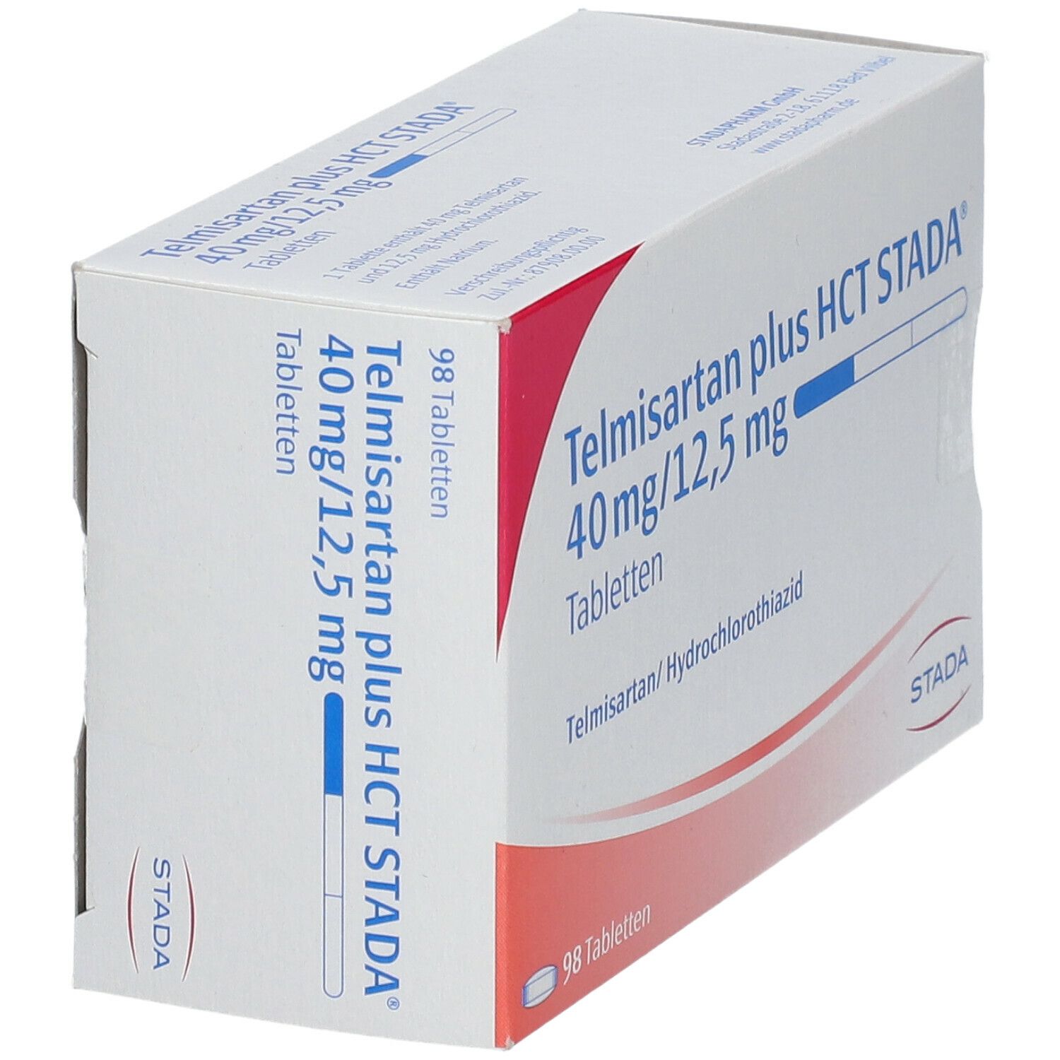 Telmisartan plus HCT Stada 40 mg/12,5 mg Tabletten 98 St