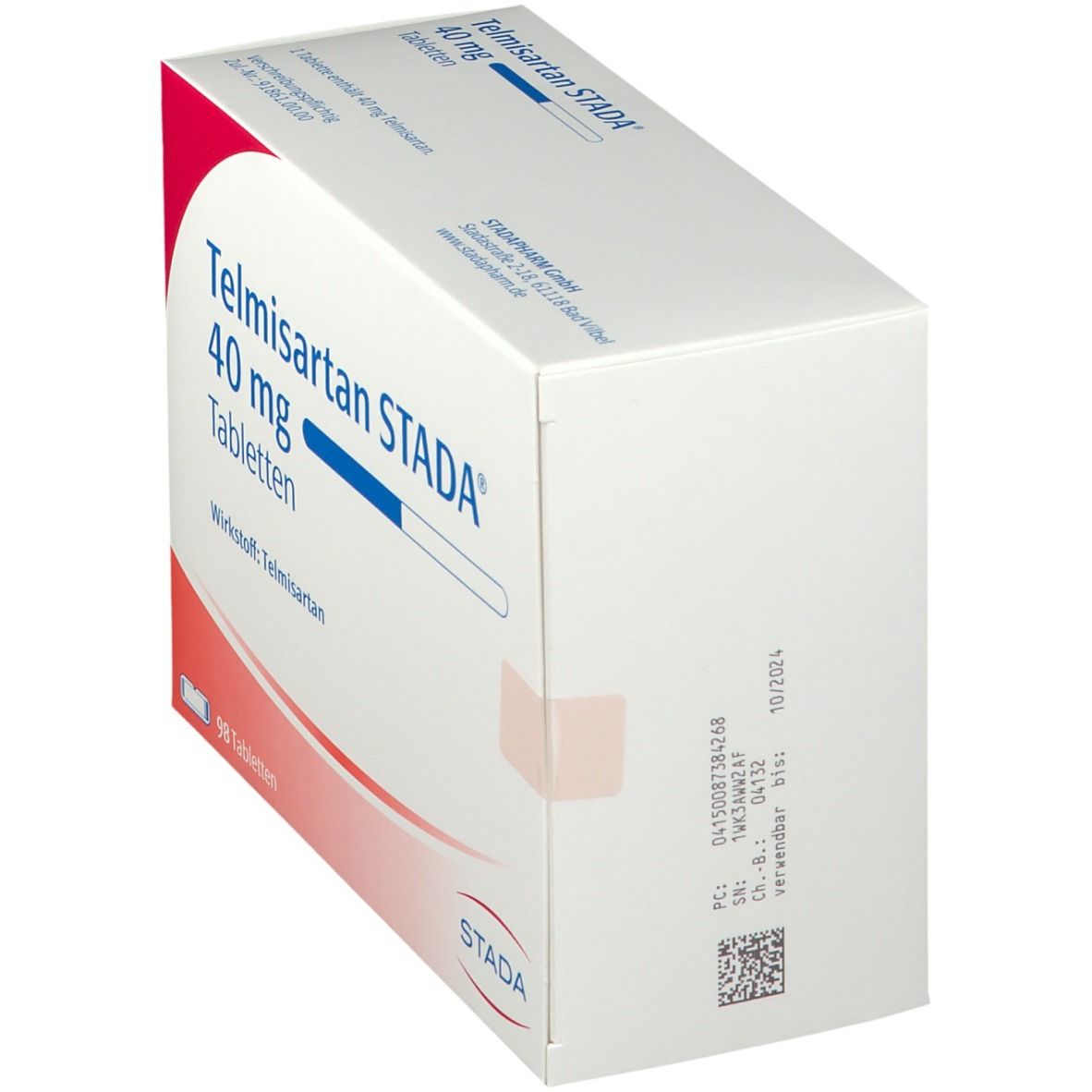 Telmisartan Stada 40 mg Tabletten 98 St