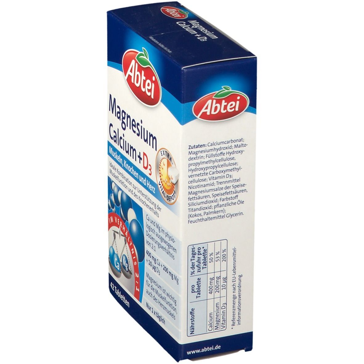 Abtei Magnesium Calcium + D3