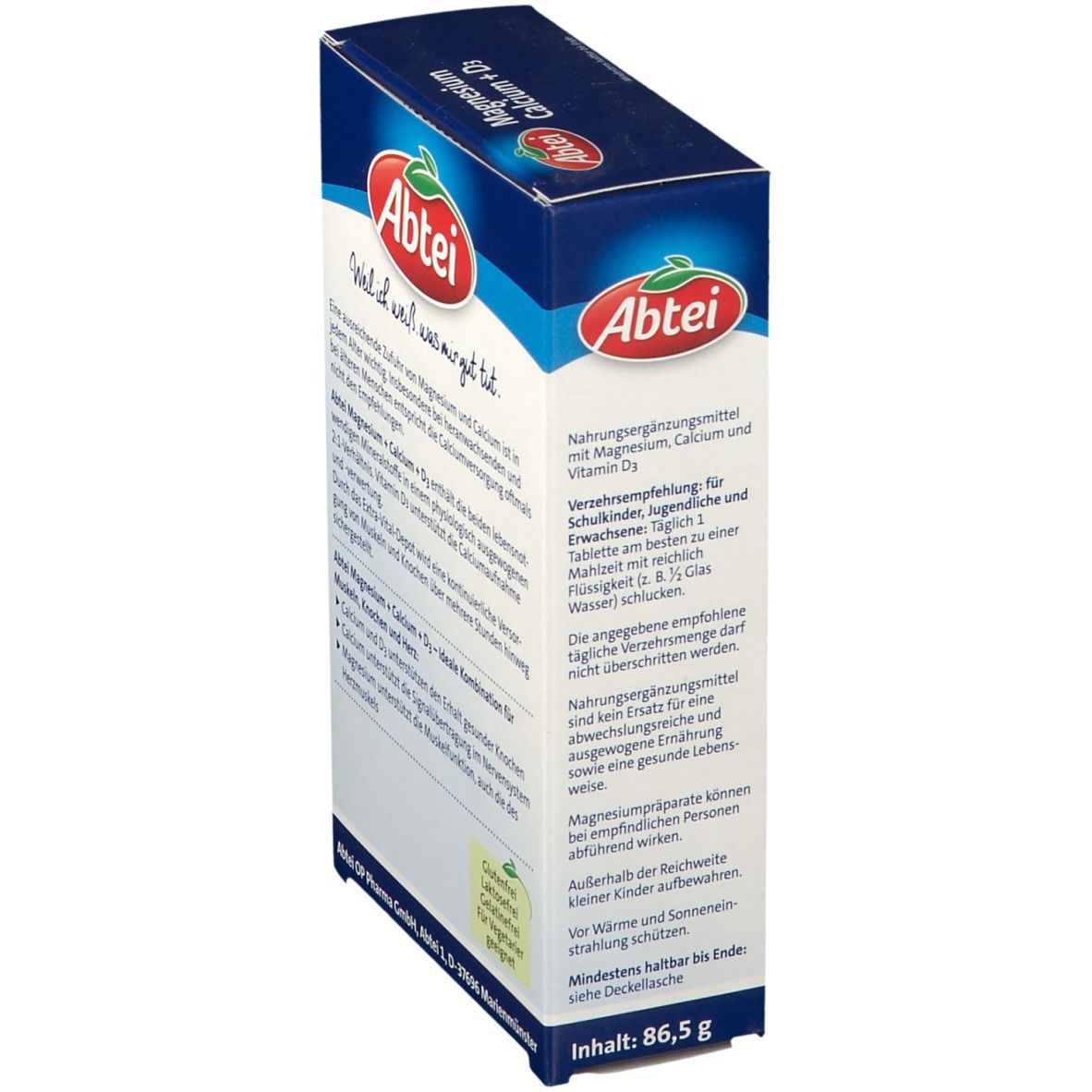 Abtei Magnesium Calcium + D3