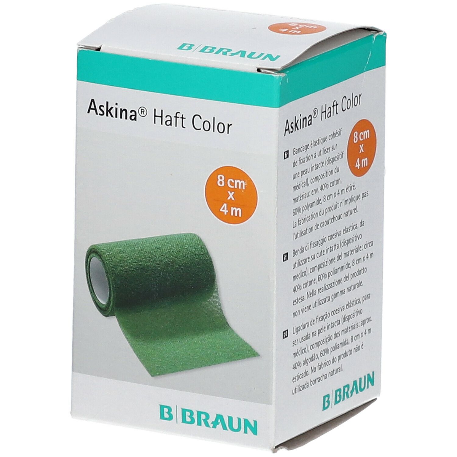 Askina Haftbinde Color 8cmx4m grün