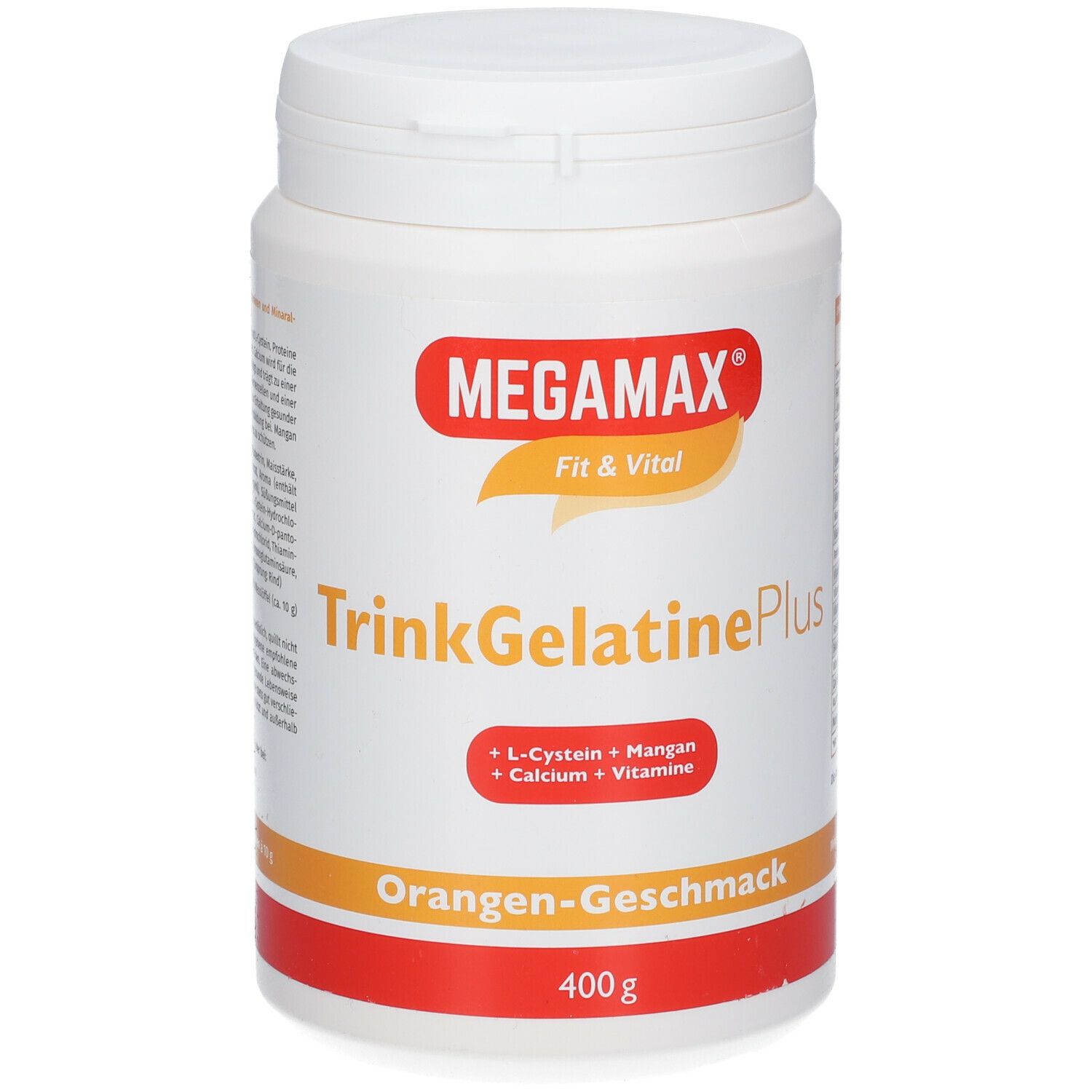 MEGAMAX® Fit & Vital TrinkGelatine Plus Orange-Geschmack
