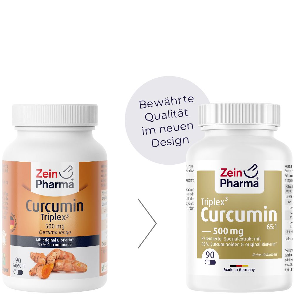 ZeinPharma® Kurkuma Kapseln Curcumin Triplex3