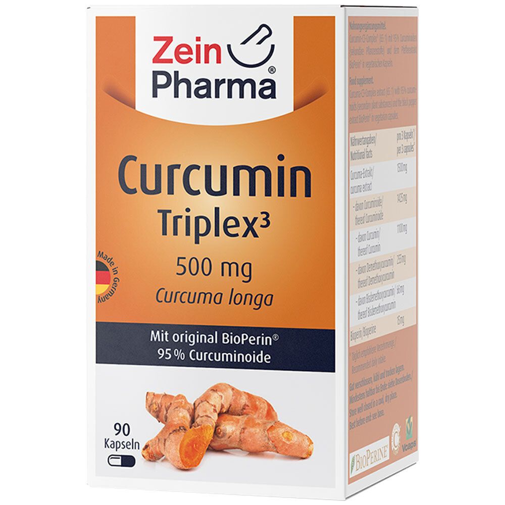 ZeinPharma® Kurkuma Kapseln Curcumin Triplex3