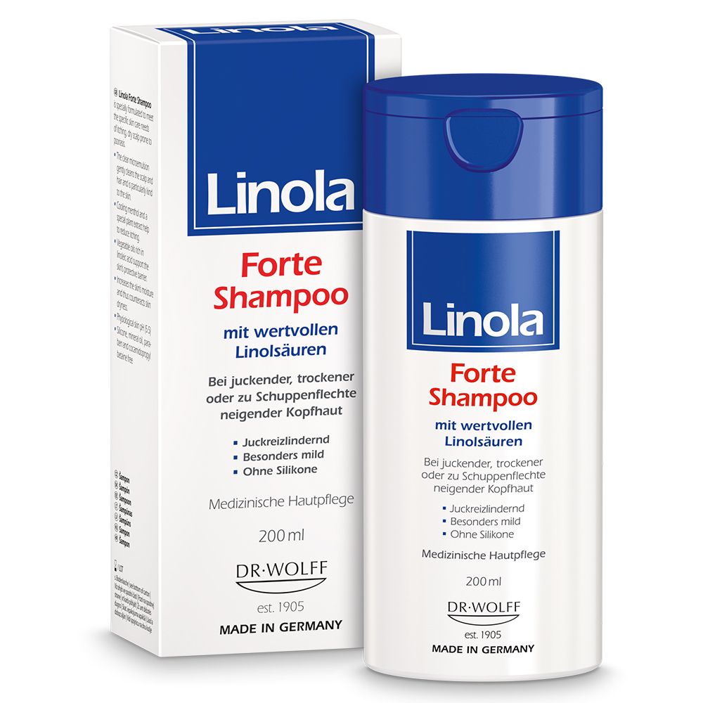Linola Forte Shampoo: Haarpflege für juckende, trockene oder zu Schuppenflechte neigende Kopfhaut