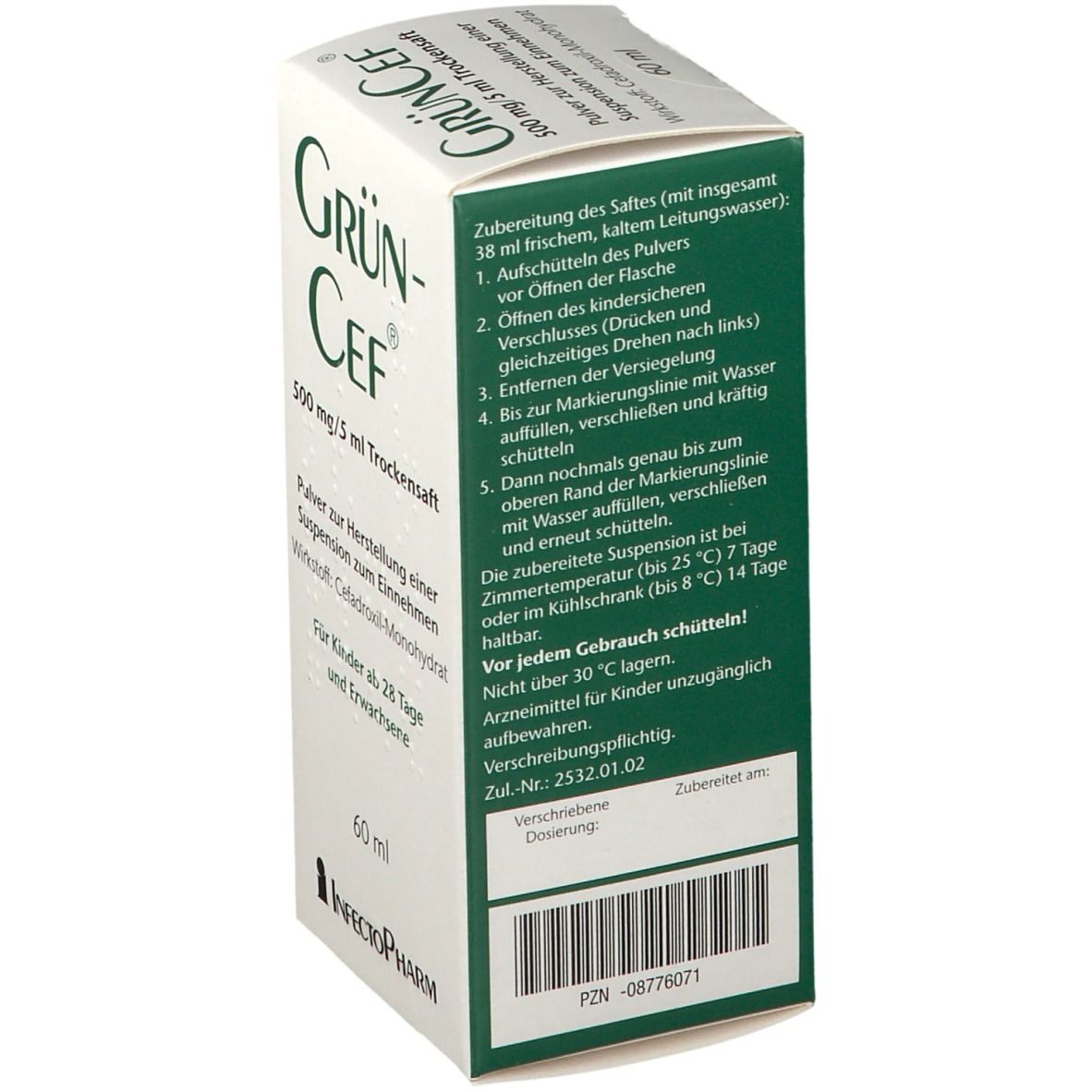 GrünCef® 500 mg/5 ml