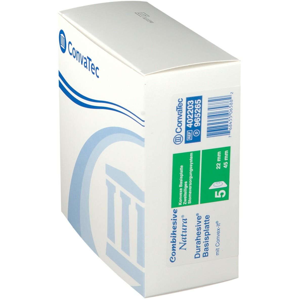 Combihesive Natura Basis konv.RR45 22mm fl.ov.Kle. 5 St Basisplatte