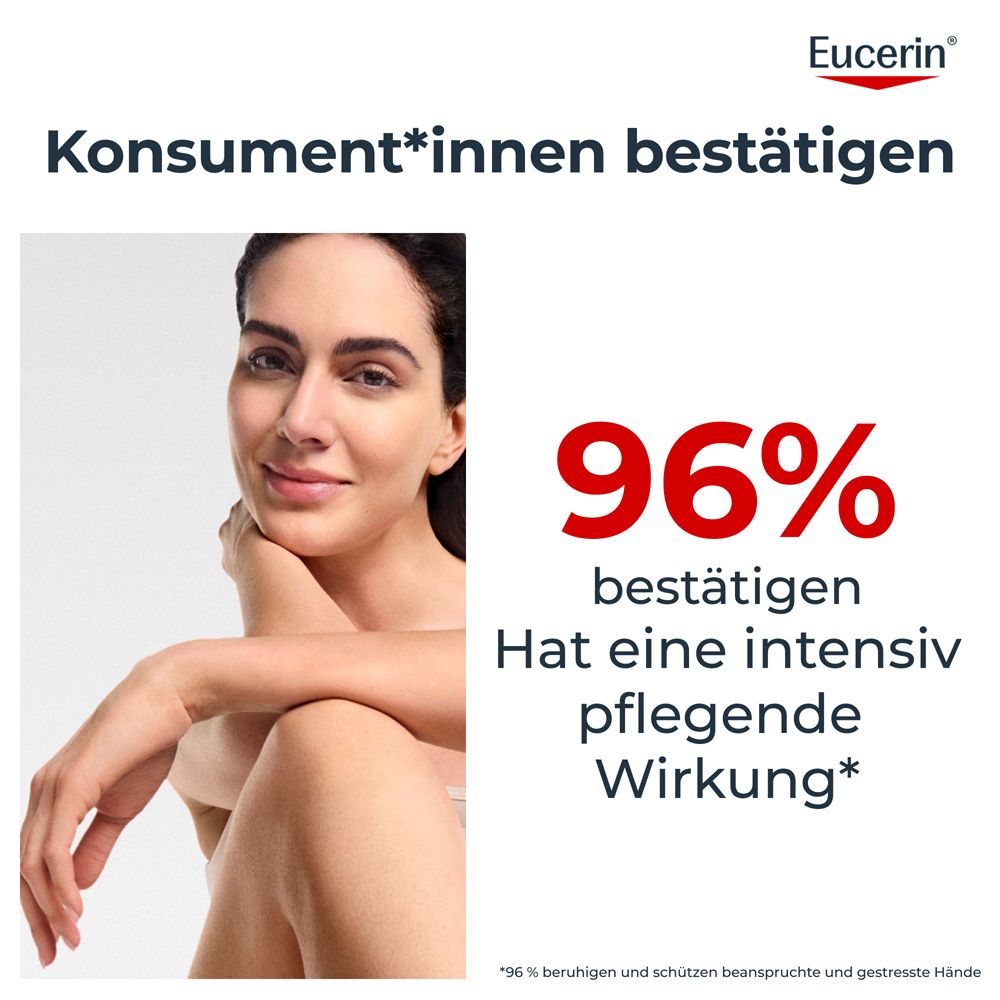 Frau mit gepflegter Haut, 96% bestätigen intensive Pflege.