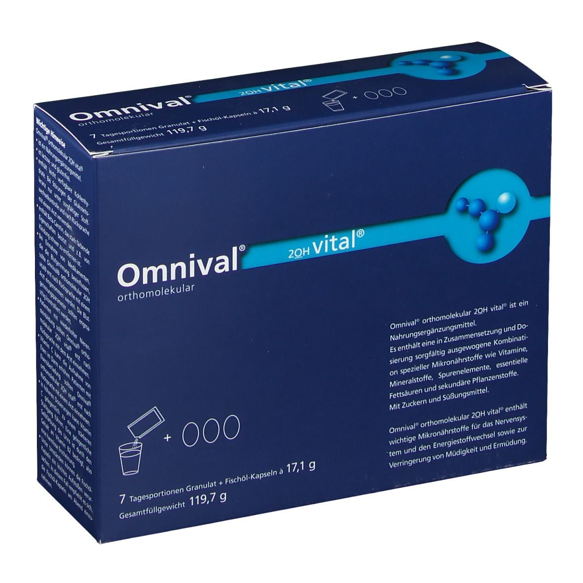 Omnival® orthomolekular 2OH vital® 7 TP Granulat + Kapseln