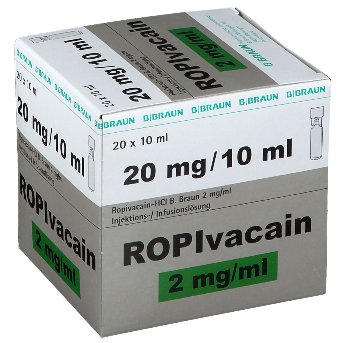 Ropivacain B.Braun 10 mg/ml Injektionslösung 20x10 ml