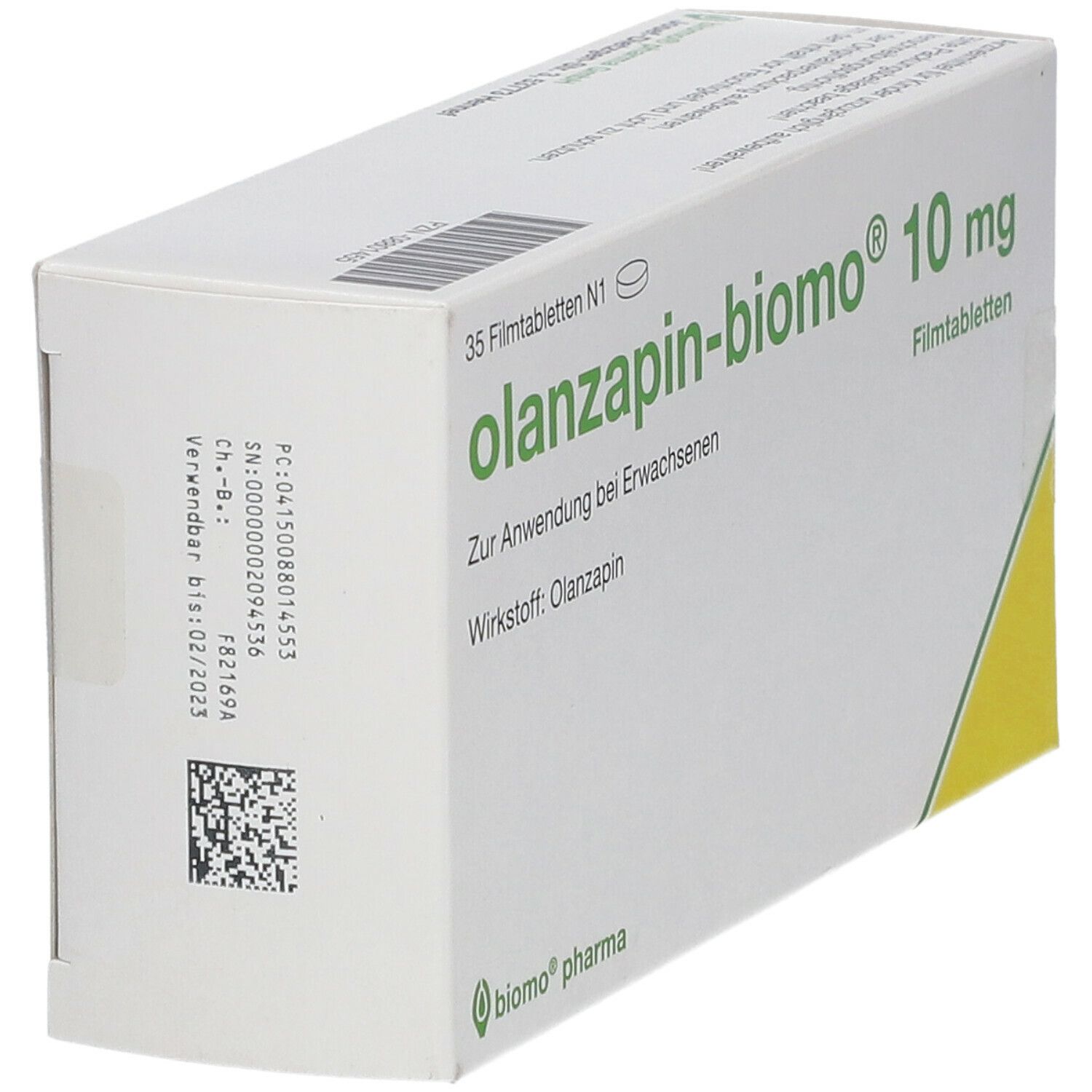 OLANZAPIN-biomo 10 mg Filmtabletten 35 St