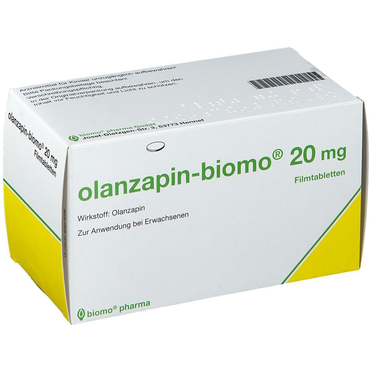 olanzapin-biomo® 20 mg