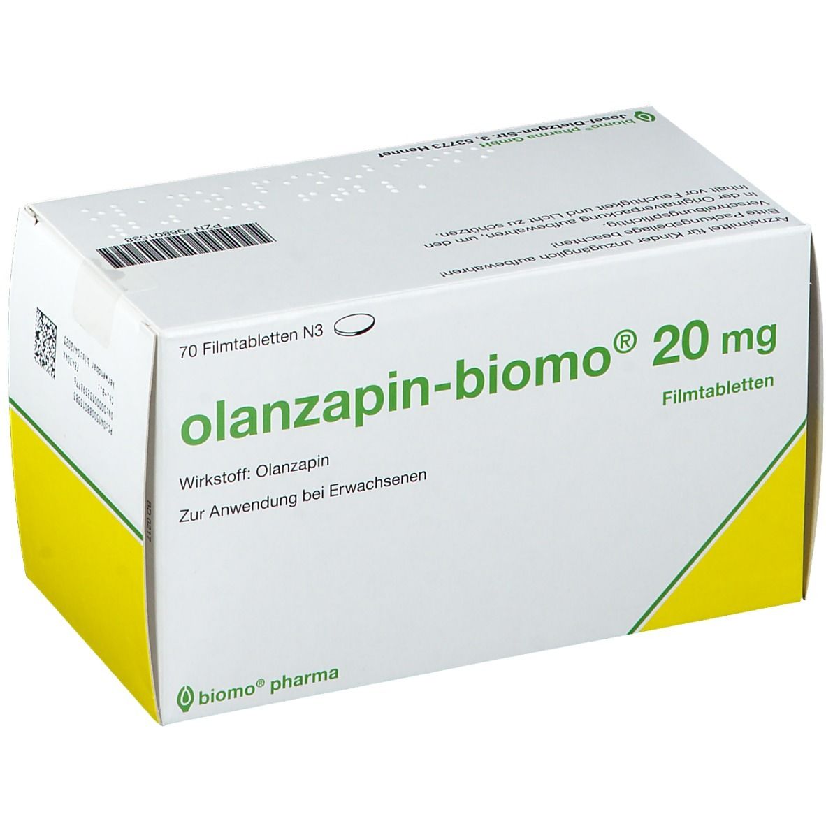 olanzapin-biomo® 20 mg