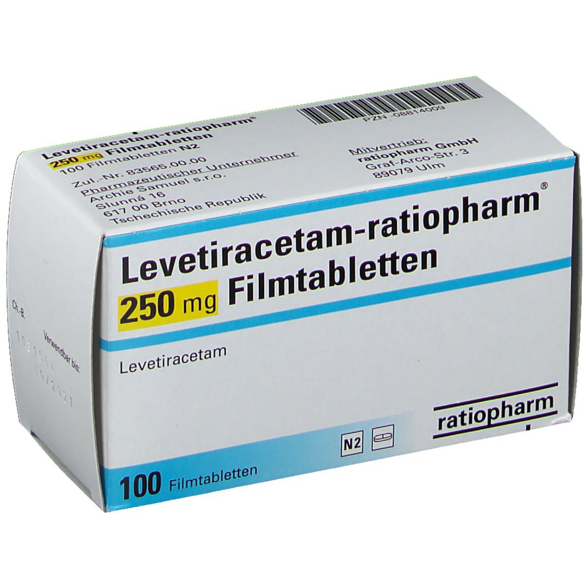 LEVETIRACETAM ratiopharm® 250 mg Filmtabletten