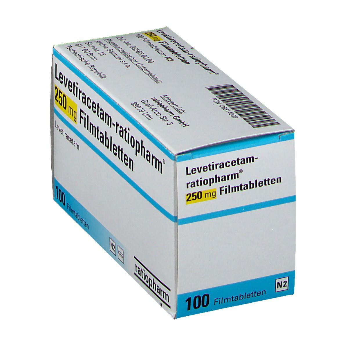 LEVETIRACETAM ratiopharm® 250 mg Filmtabletten