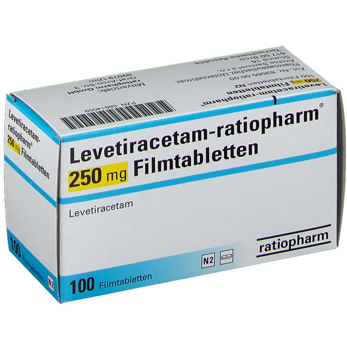 LEVETIRACETAM ratiopharm® 250 mg Filmtabletten