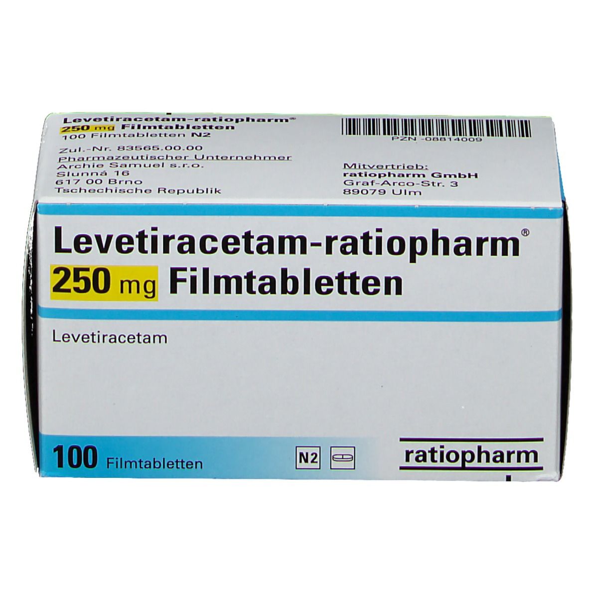 LEVETIRACETAM ratiopharm® 250 mg Filmtabletten