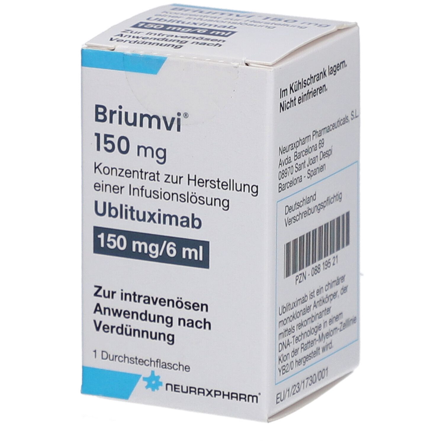 BRIUMVI 150 mg Konz.z.Herst.e.Inf.-Lsg.6 ml Dsfl.