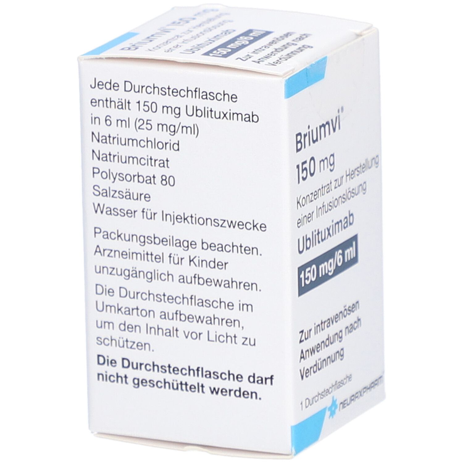 BRIUMVI 150 mg Konz.z.Herst.e.Inf.-Lsg.6 ml Dsfl.