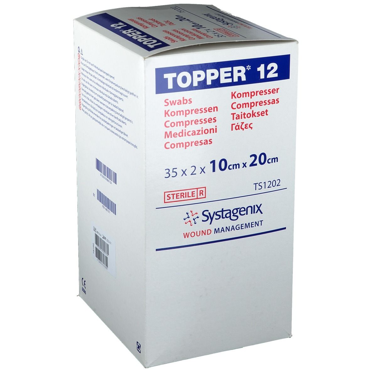 TOPPER® 12 Kompressen steril 10 x 20 cm