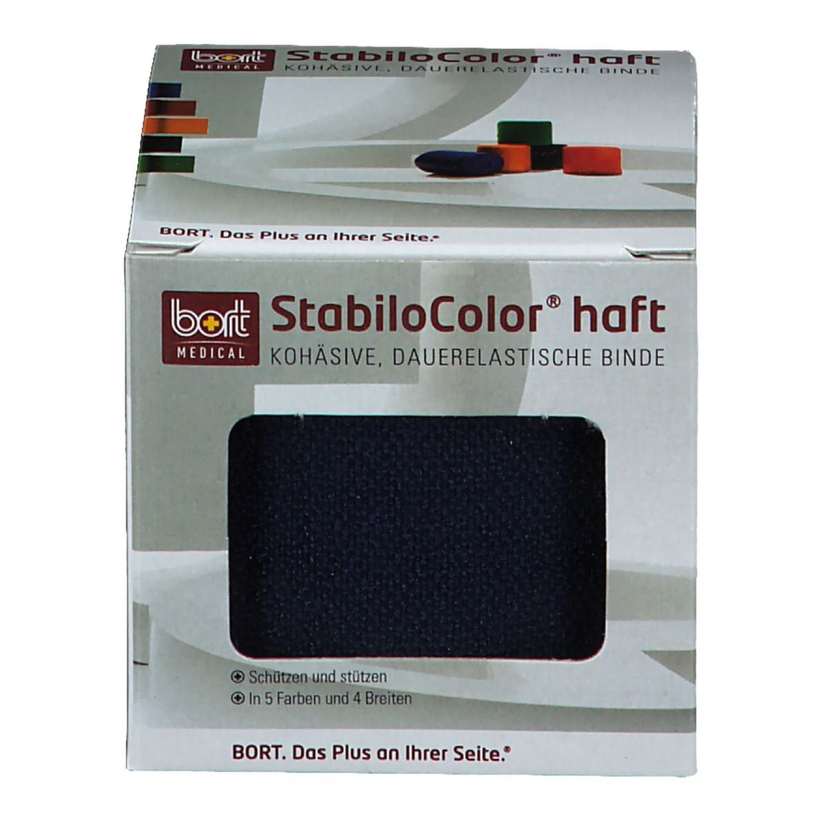 BORT StabiloColor® haft Binde 6 cm blau