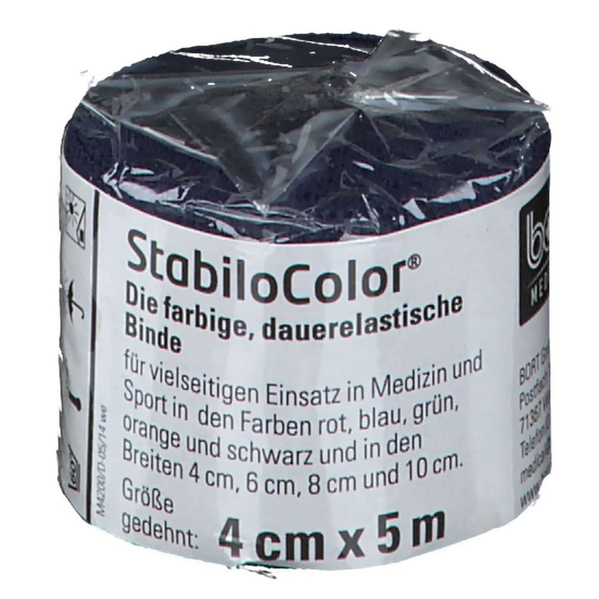 BORT StabiloColor® Binde 4 cm blau