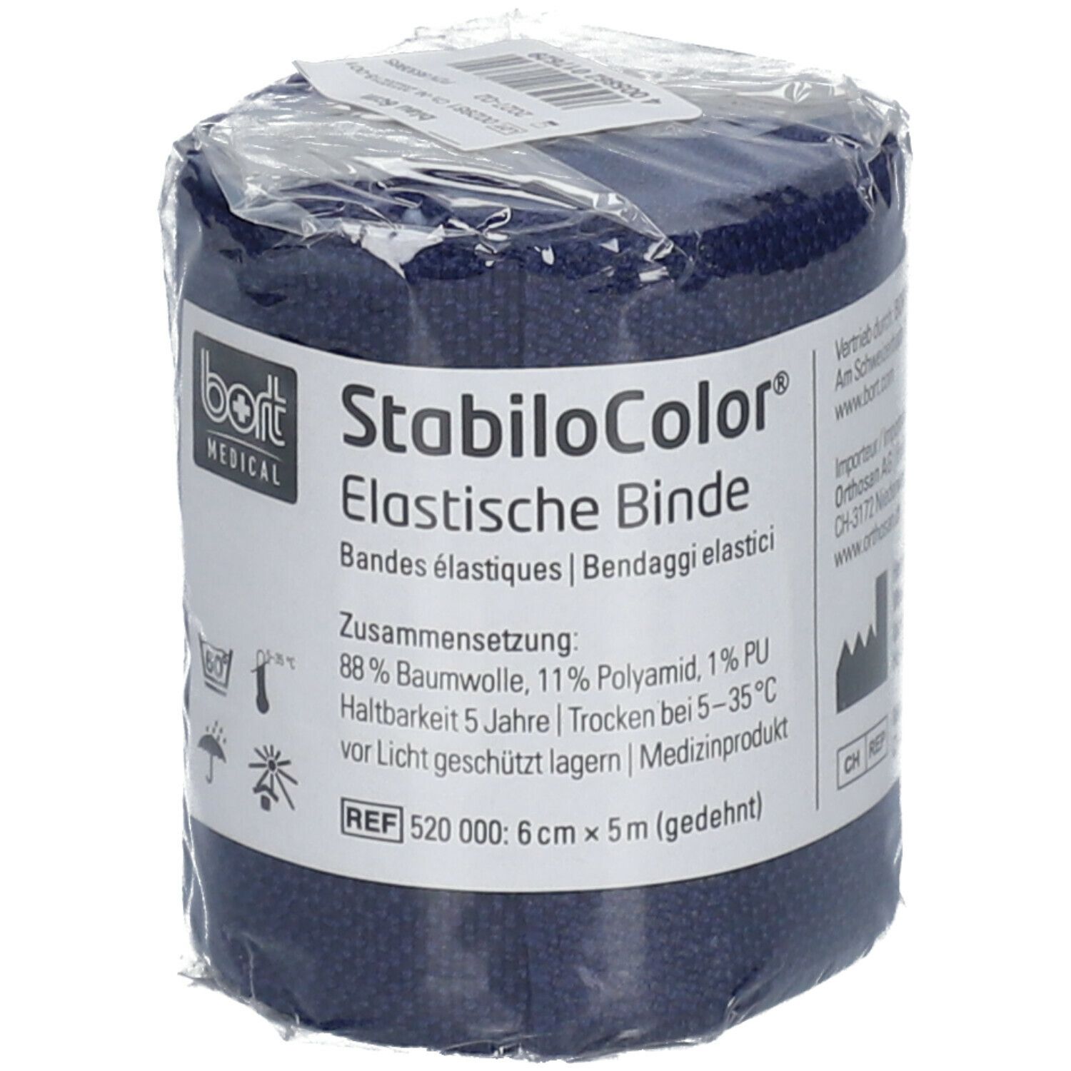 BORT StabiloColor® Binde 6 cm blau