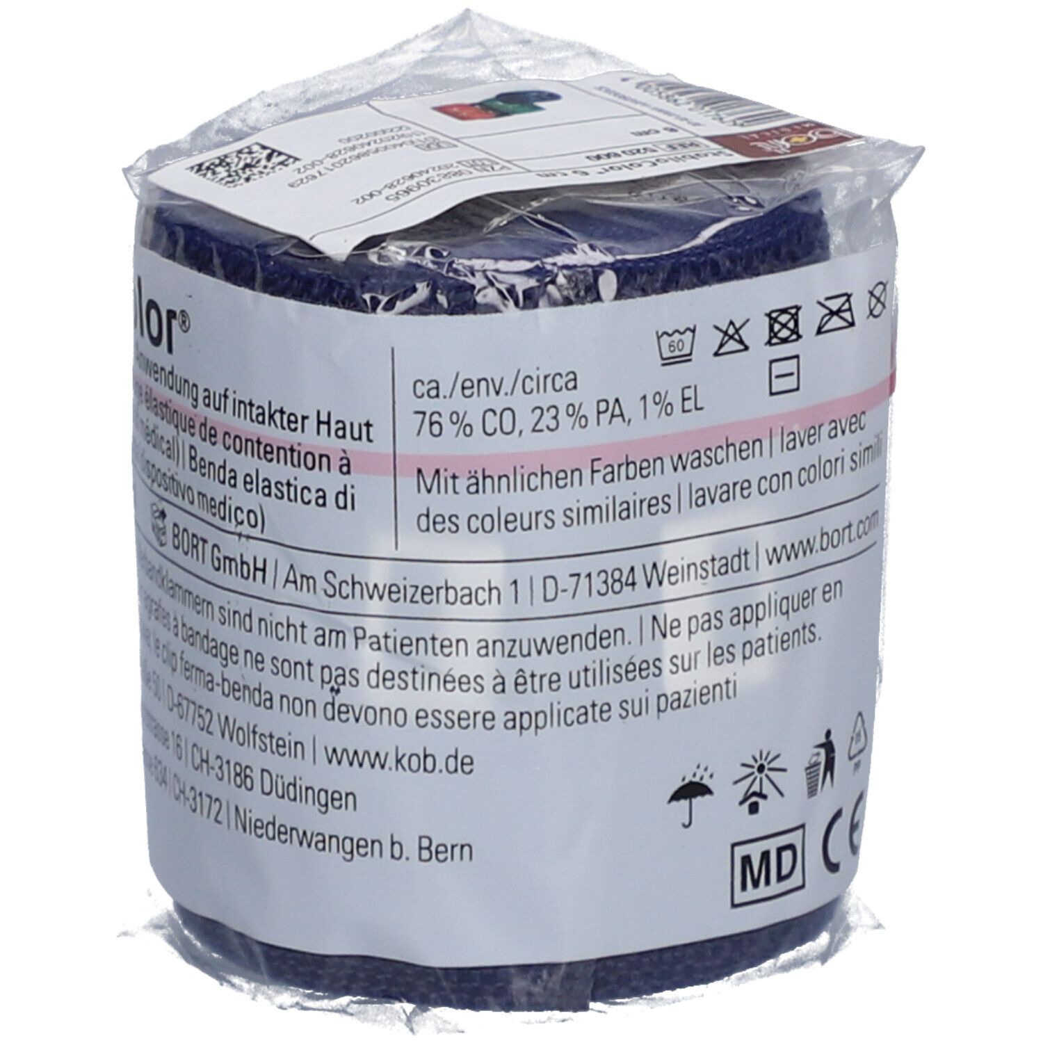 BORT StabiloColor® Binde 6 cm blau