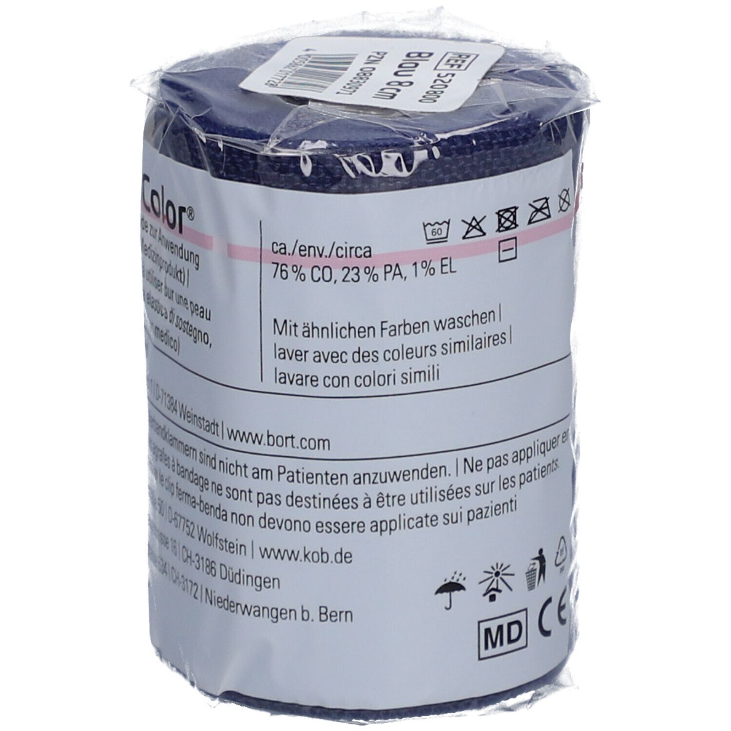 BORT StabiloColor® Binde 8 cm blau