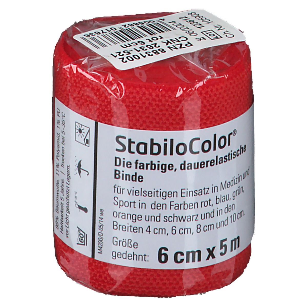 BORT StabiloColor® Binde 6 cm rot