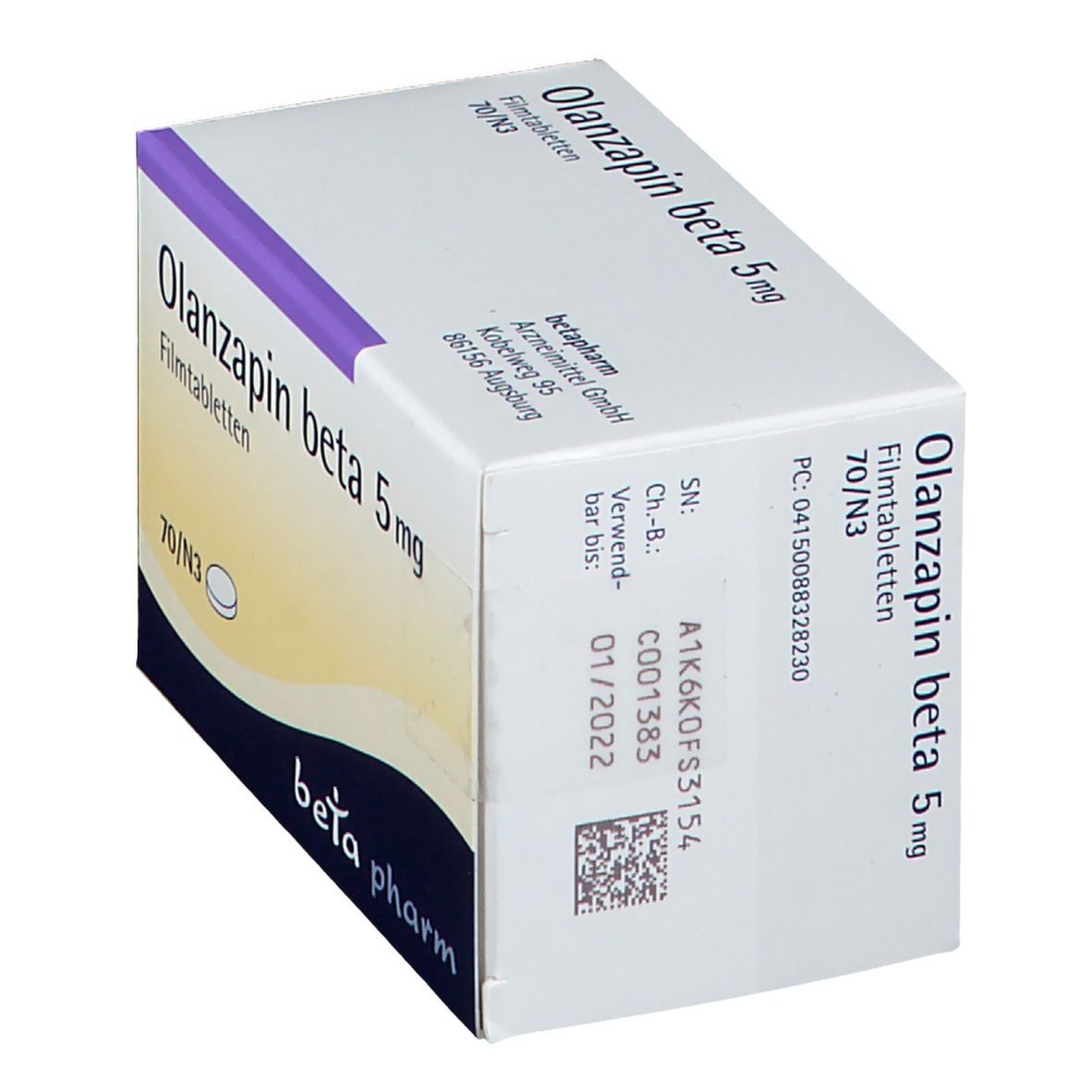 Olanzapin beta 5 mg Filmtabletten 70 St